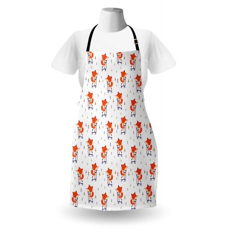 Animal with Scooter Tiny Trees Apron