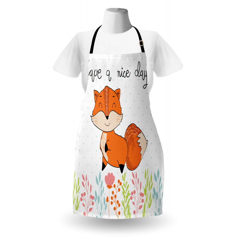 Have a Nice Day Wording Animal Apron