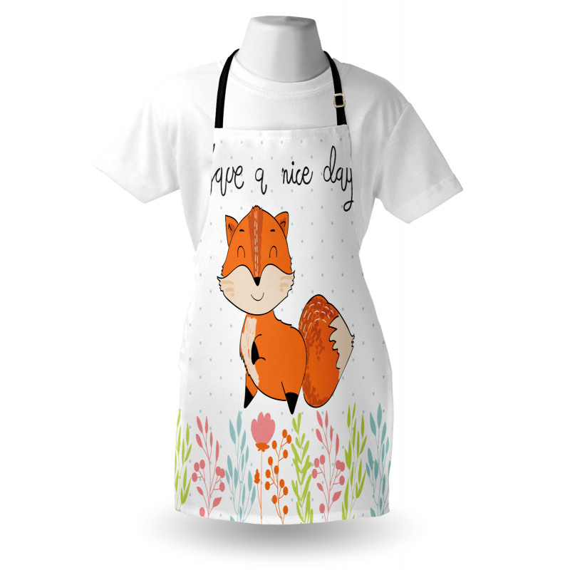 Have a Nice Day Wording Animal Apron