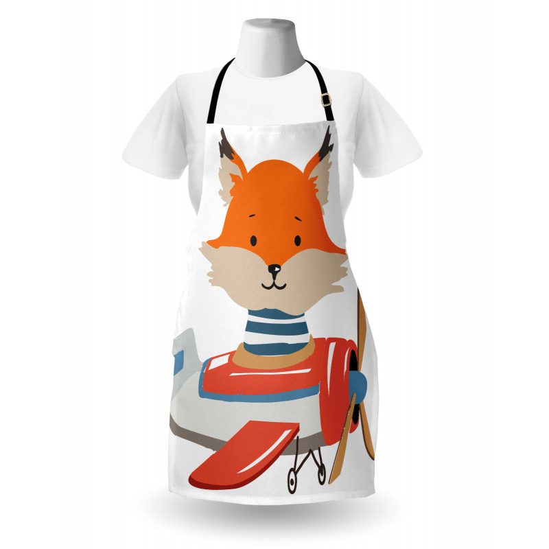 Funny Animal in Little Airplane Apron