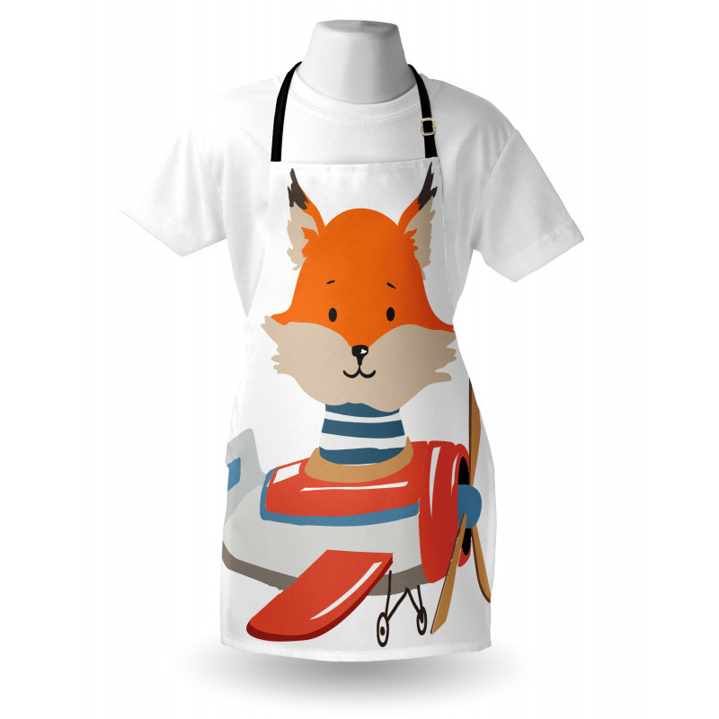 Funny Animal in Little Airplane Apron