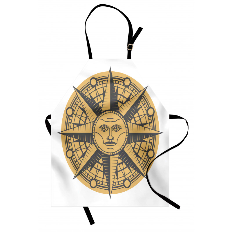 Sun Compass Art Apron