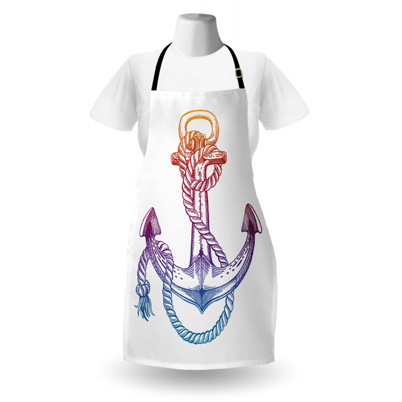 Ombre Anchor Rope Apron