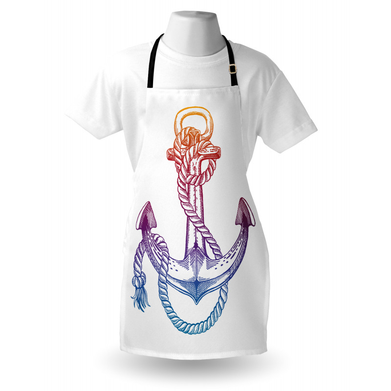 Ombre Anchor Rope Apron