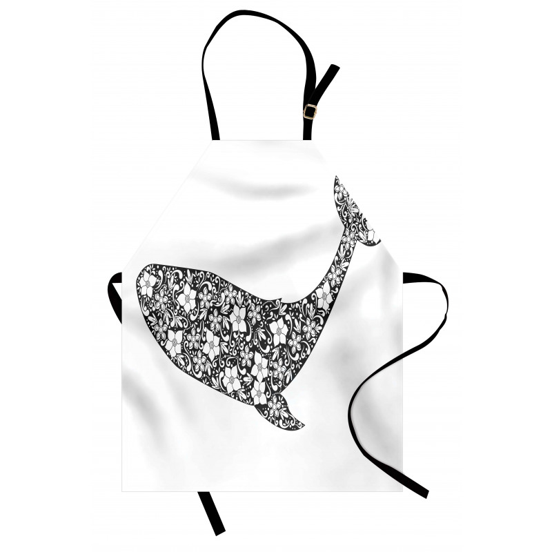 Zentangle Whale Apron