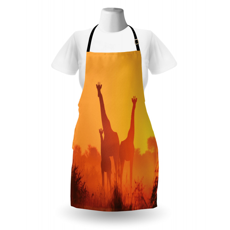 Sunset with Animals Apron