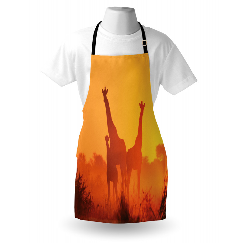 Sunset with Animals Apron