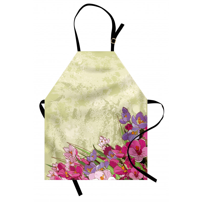 Flora Grunge Theme Apron