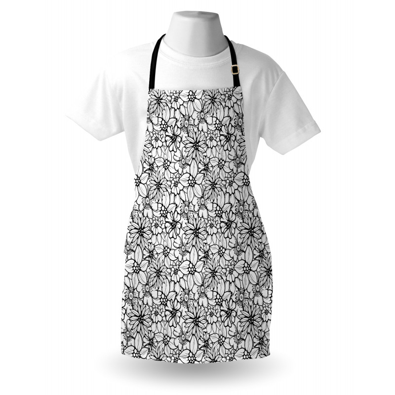 Cartoon Style Petals Apron