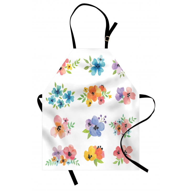 Watercolor Bouquets Apron