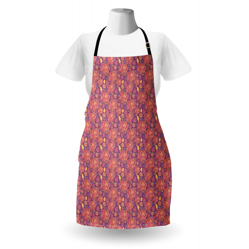 Flowers and Swirls Apron