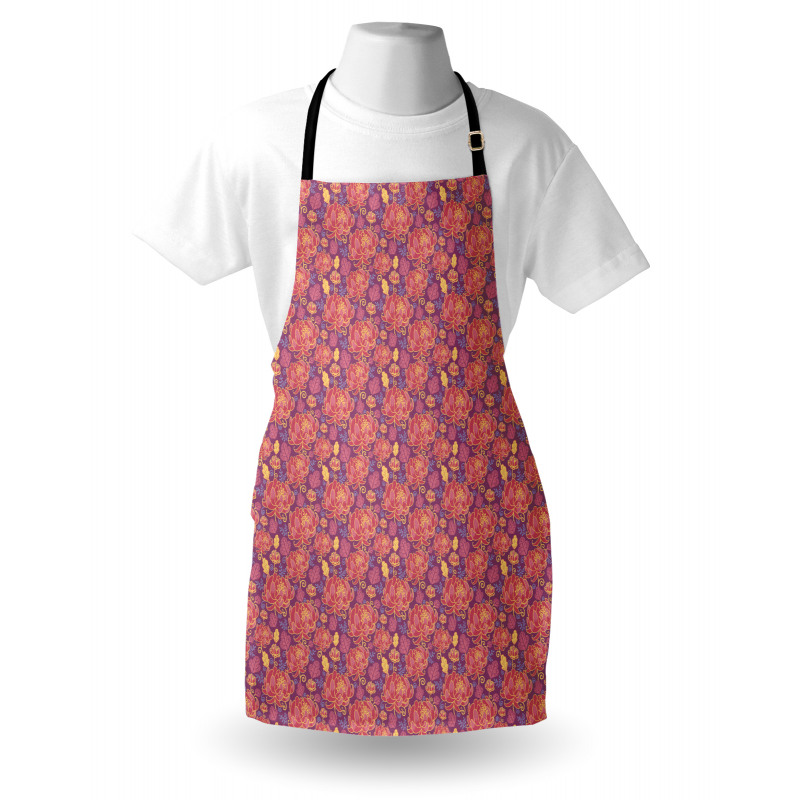 Flowers and Swirls Apron