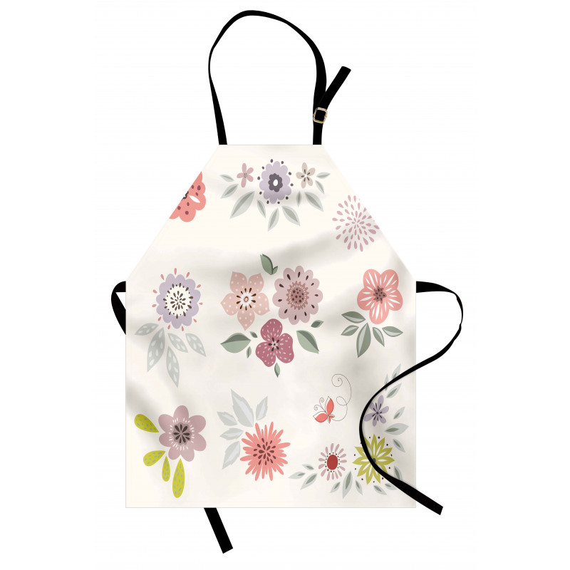 Continuous Flowers Apron