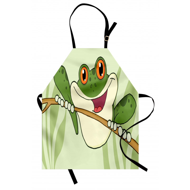 Happy Amphibian in Jungle Apron