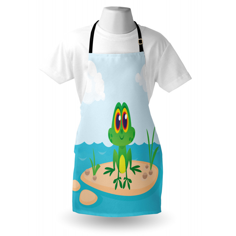 Nursery Cartoon Animal Scene Apron