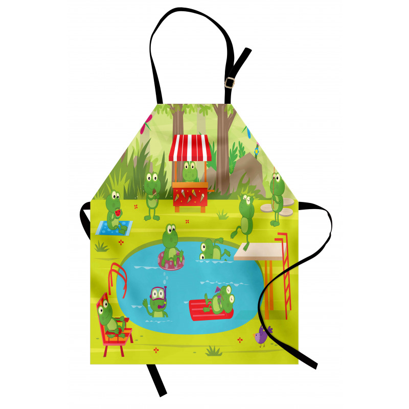 Animal Pool Party Fun Forest Apron