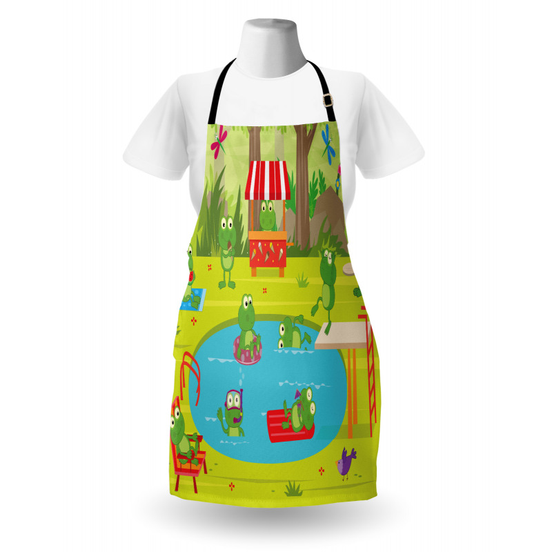 Animal Pool Party Fun Forest Apron