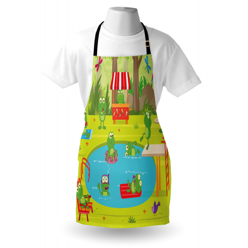 Animal Pool Party Fun Forest Apron