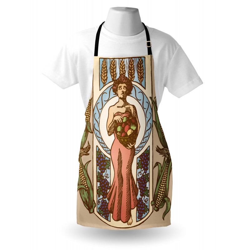 Harvest Woman with Corns Apron