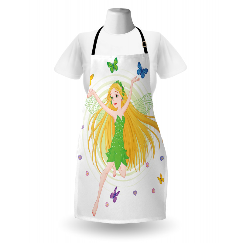 Spring Fairy Butterflies Apron