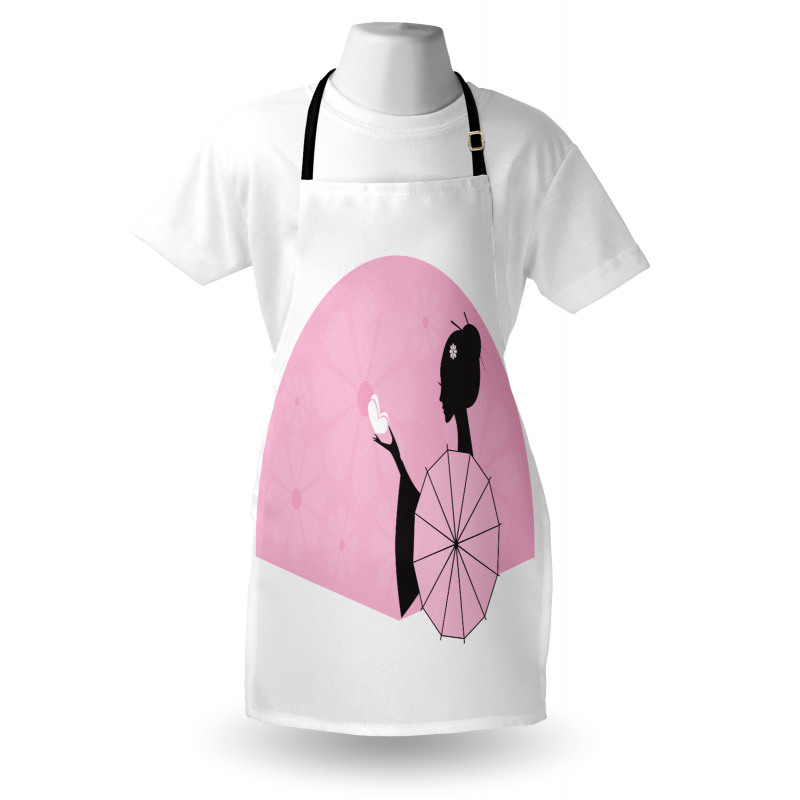 Woman Side Portrait Apron