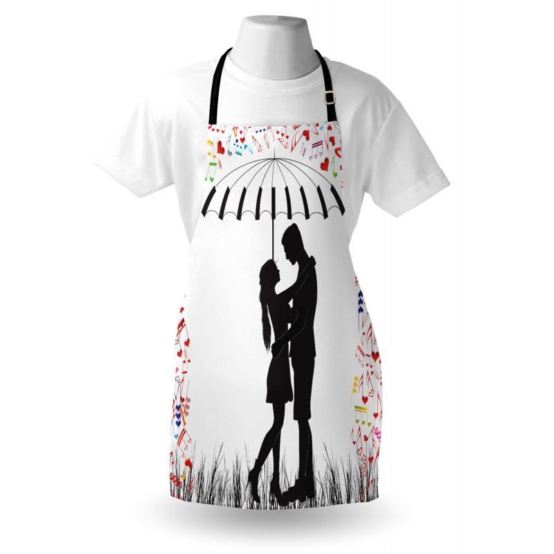 Young Romantic Couple Apron