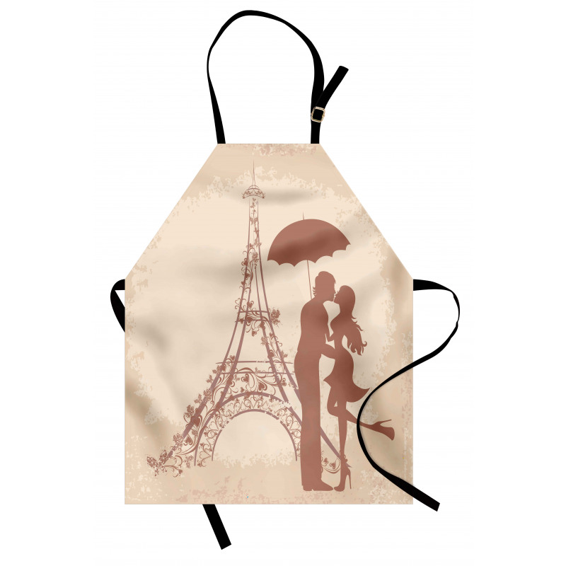 Couple Eiffel Tower Apron