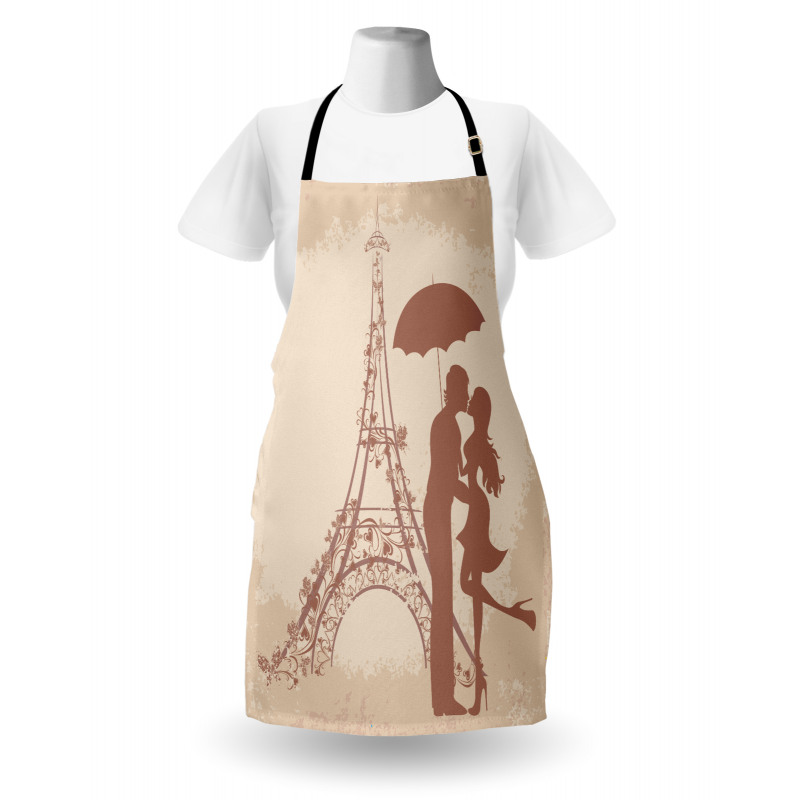 Couple Eiffel Tower Apron