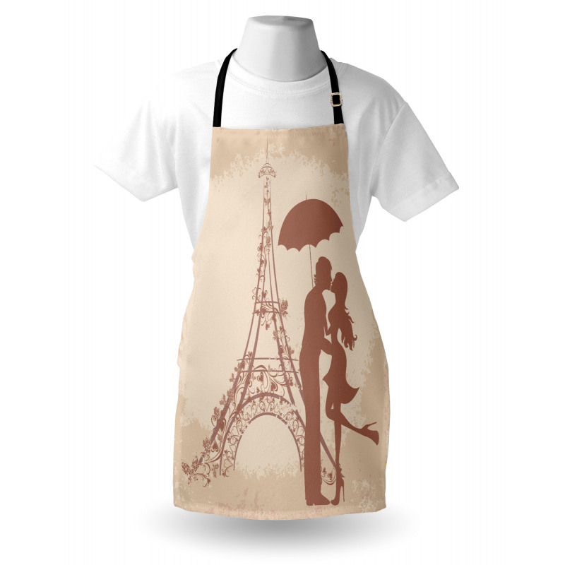 Couple Eiffel Tower Apron