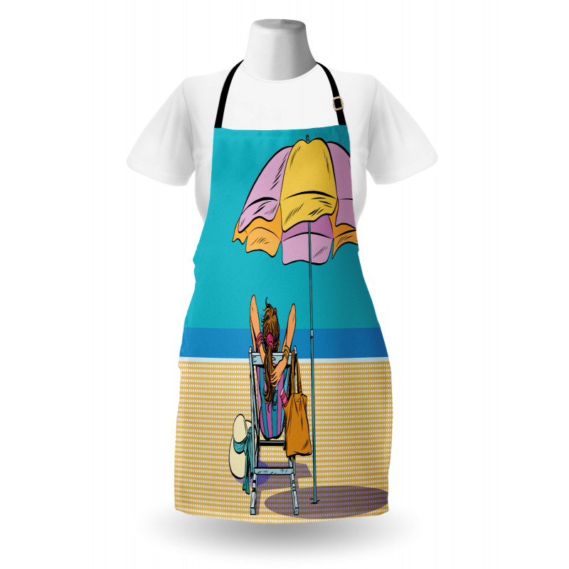 Lady on a Deckchair Apron