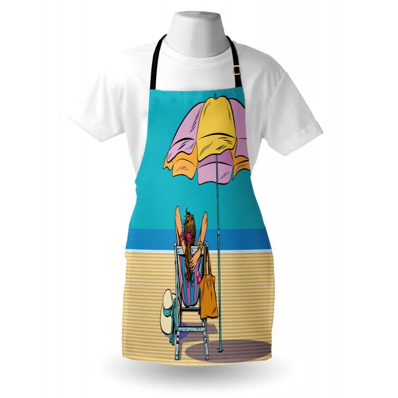 Lady on a Deckchair Apron