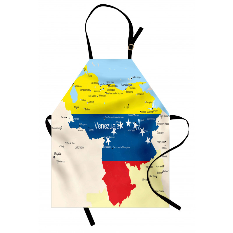 Colorful Detailed Map Apron