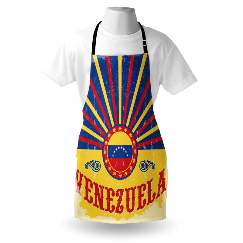 Grunge Sunburst Effect Apron