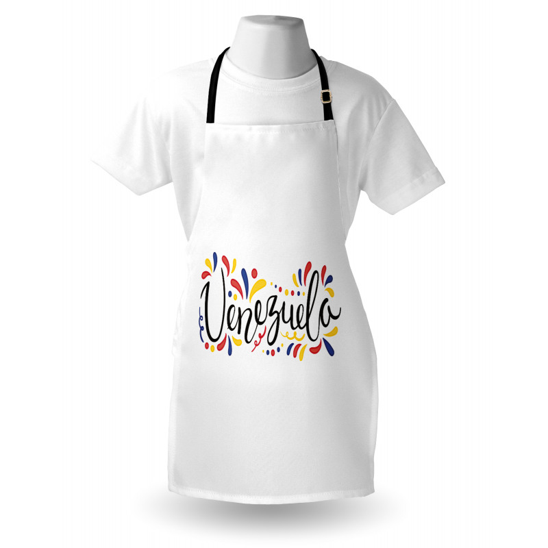 Colorful Cursive Wording Apron