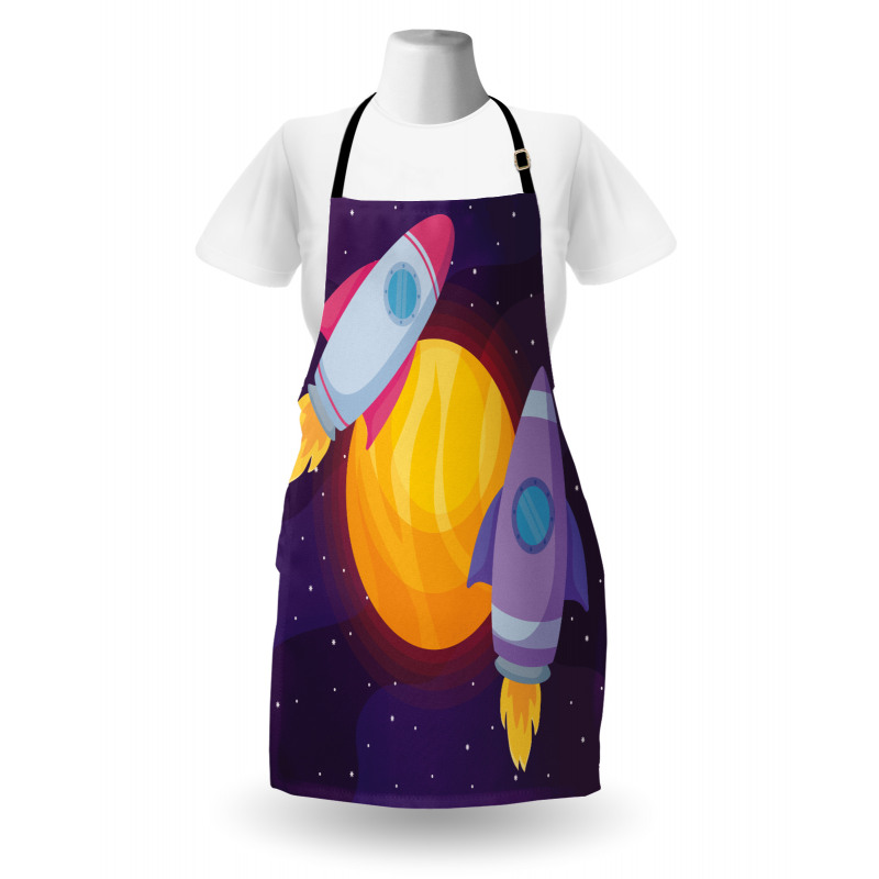 Rocket Spaceship Galactic Apron