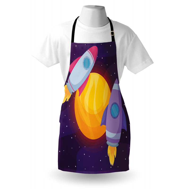 Rocket Spaceship Galactic Apron