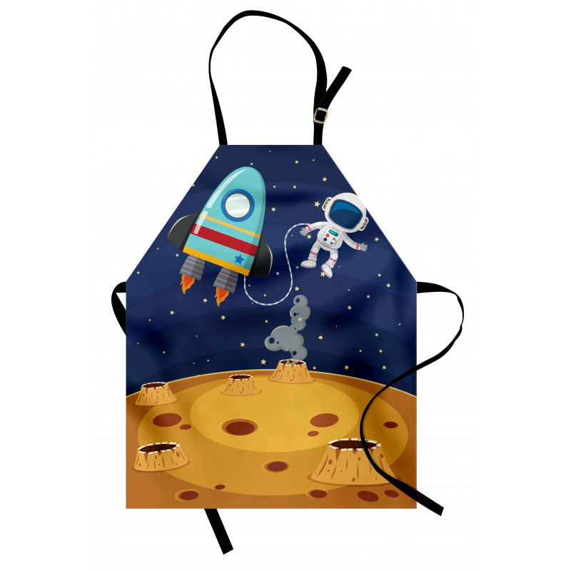 Cartoon Design Space Theme Apron