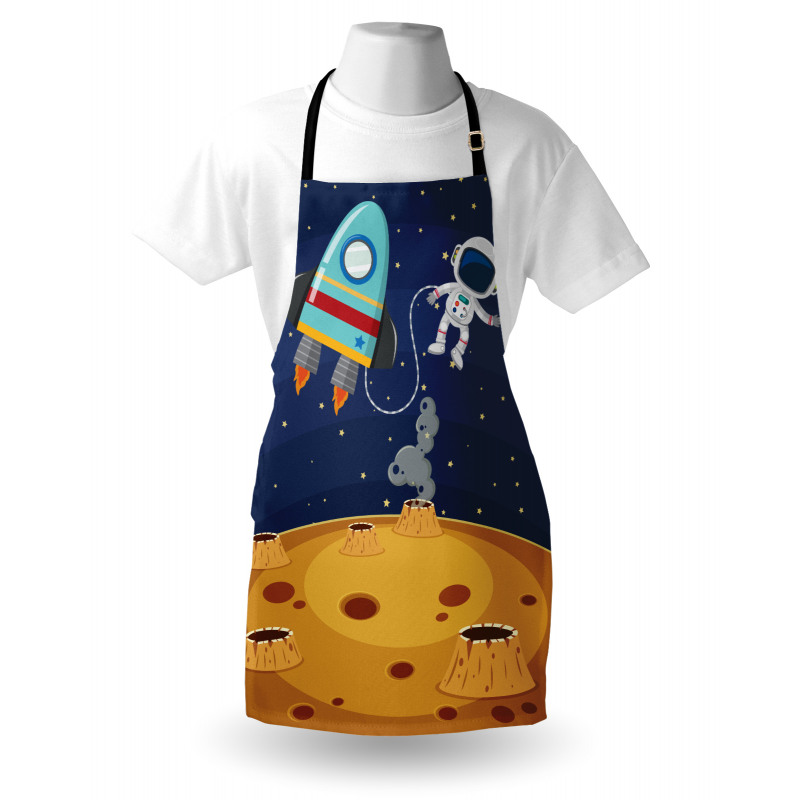 Cartoon Design Space Theme Apron