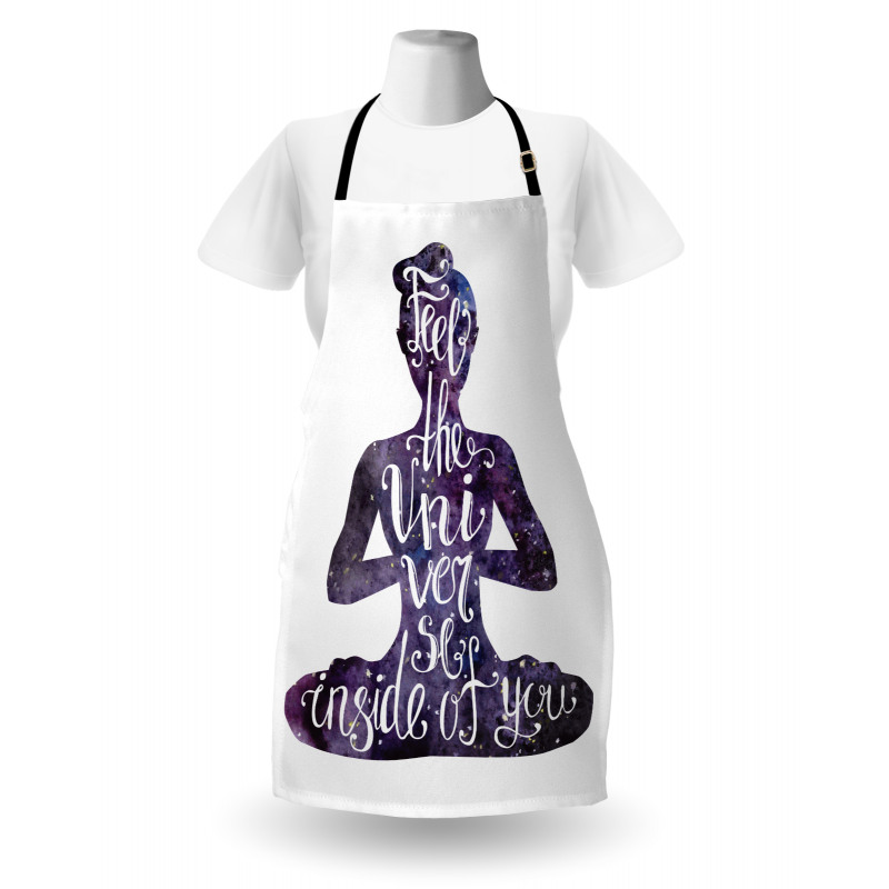 Fell the Universe Text Yoga Apron