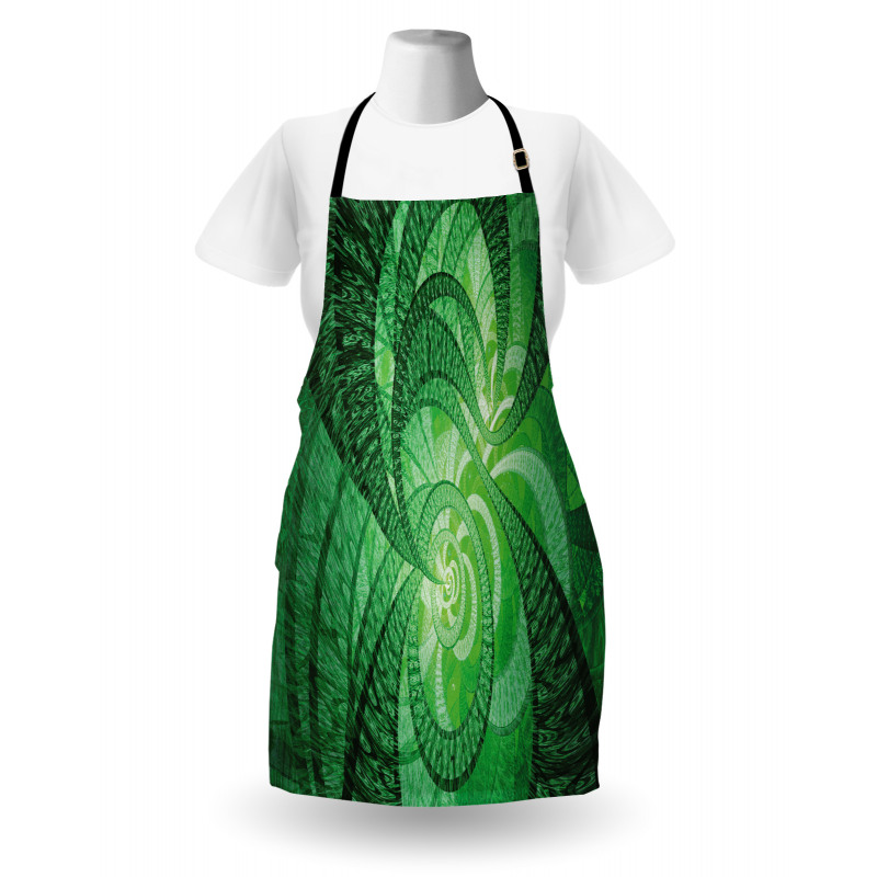 Abstract Swirling Spirals Apron