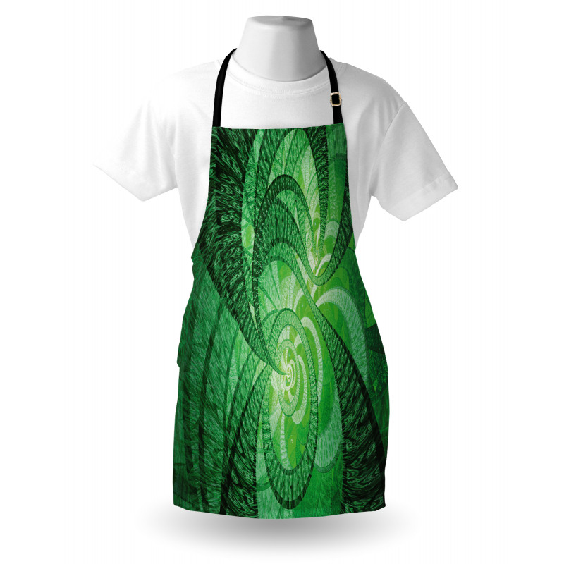 Abstract Swirling Spirals Apron