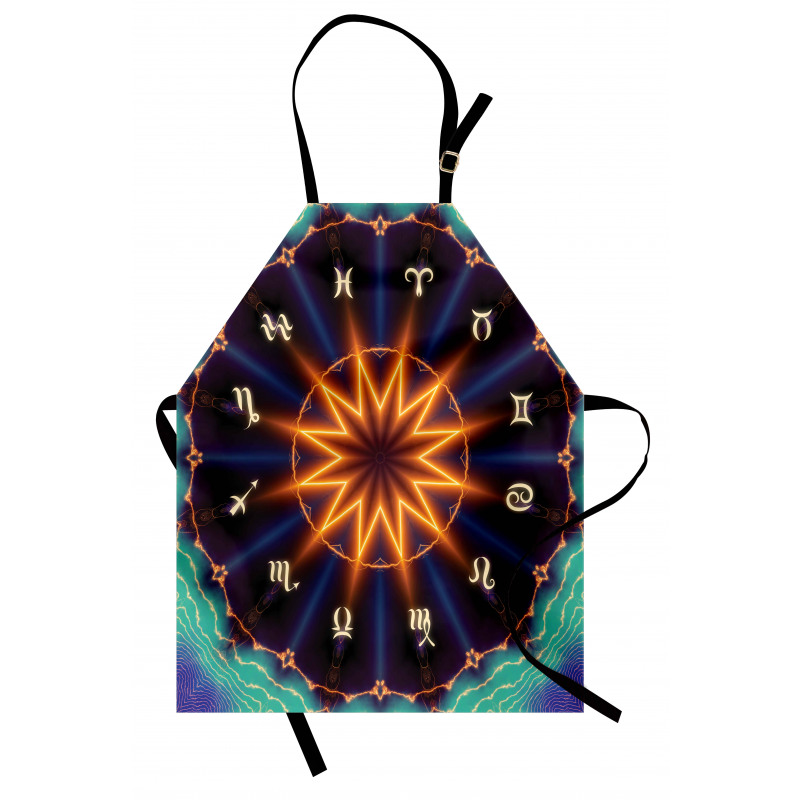 Sun Zodiac Wheel Apron