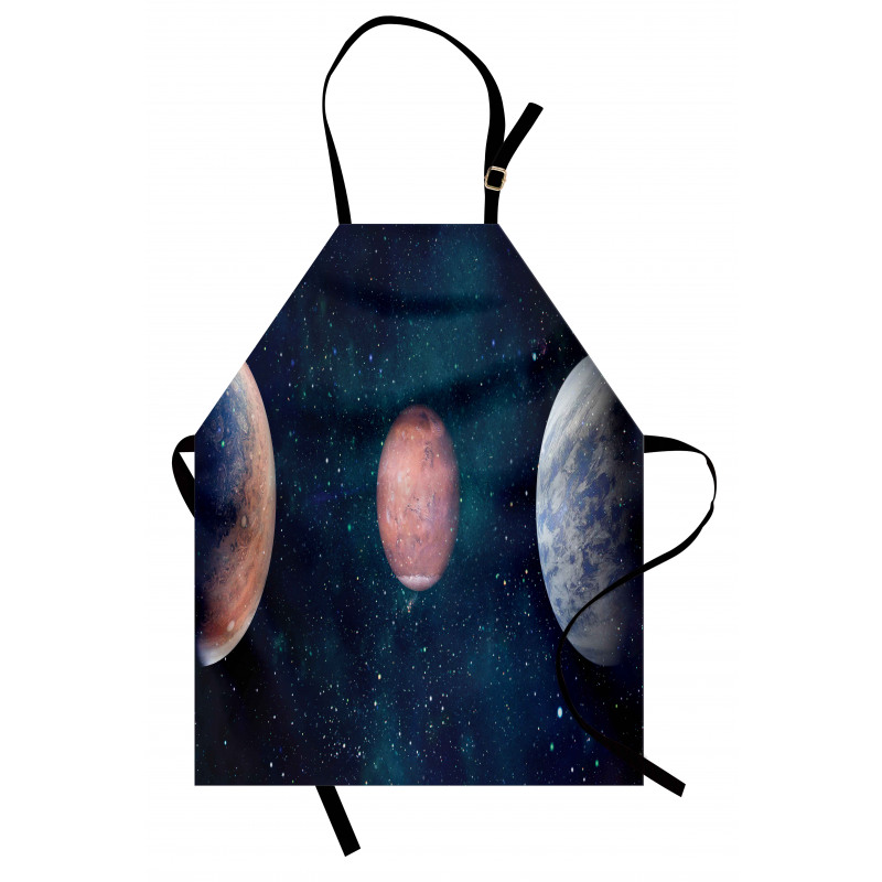 Planets Starry Galaxy Space Apron