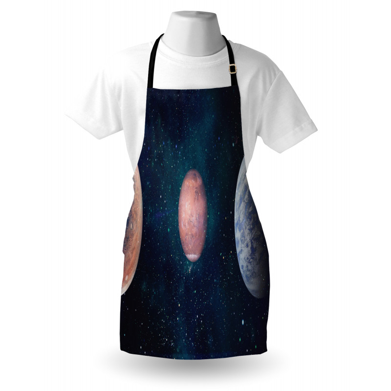 Planets Starry Galaxy Space Apron