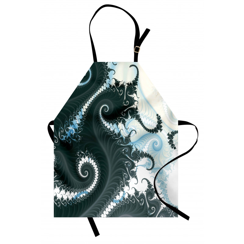 Fractal Motif with Swirls Apron