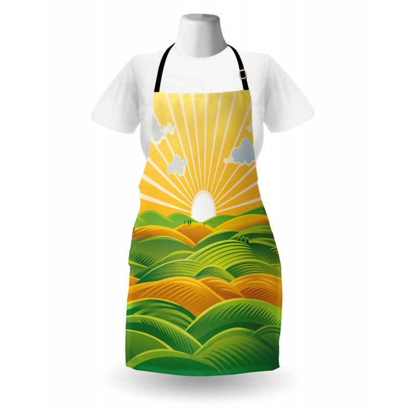 Fields Hills at Dawn Apron