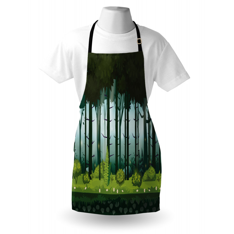 Mystic Forest Trees Twilight Apron