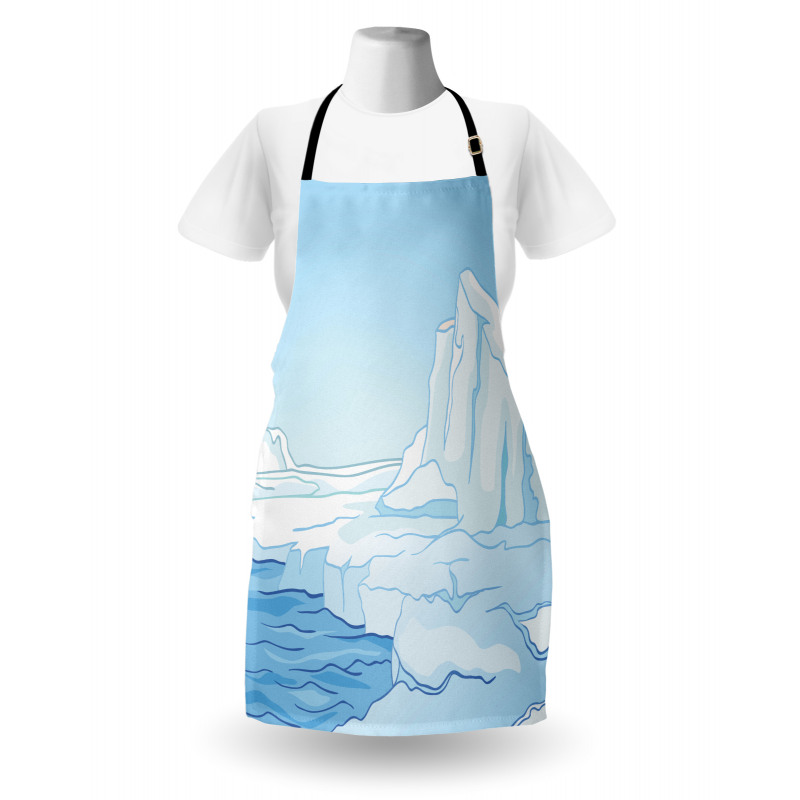 Cartoon Style Winter Theme Apron