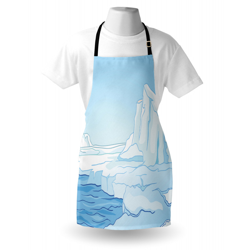 Cartoon Style Winter Theme Apron