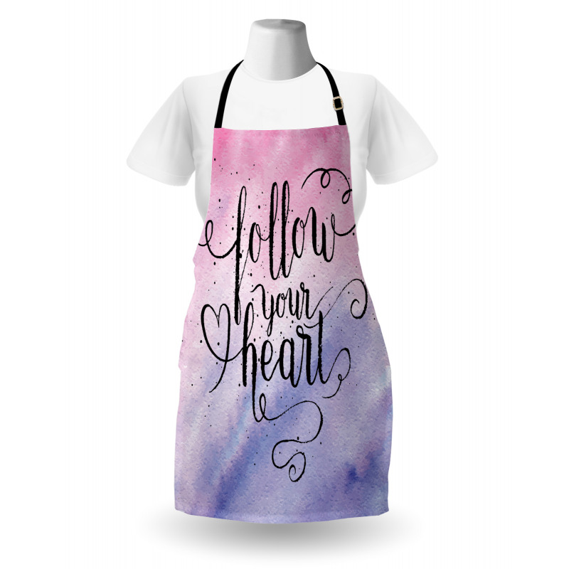 Follow Your Heart Words Apron